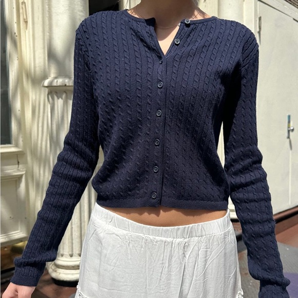 John Galt Cable Knit Cardigan - Picture 1 of 7